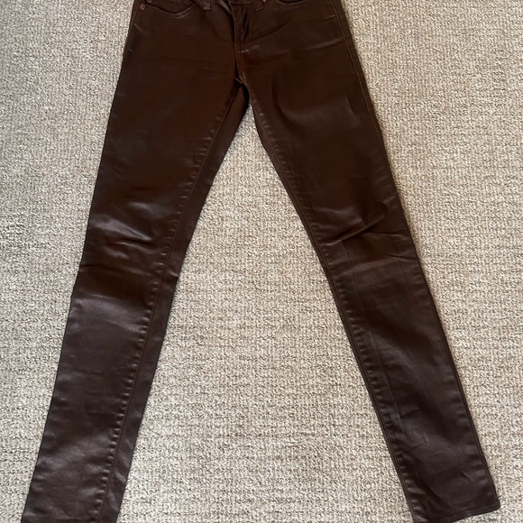 Rock & Republic Berlin Brown Skinny Coated
Jeans size 2 - Picture 5 of 5